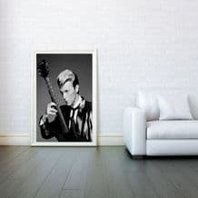 David Bowie, Decorative Arts, Prints & Posters, Wall Art Print, Poster Any Size - Black and White Poster