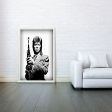 David Bowie, Mosaic, Decorative Arts, Prints & Posters, Wall Art Print, Poster Any Size - Black and White Poster