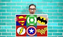 Dc Marvel Superheros Batman Superman Wonderwoman Art - Wall Art Print Poster Pick A Size - Superhero Art Geekery