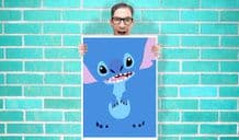 Disney lilo and stitch Art - Wall Art Print Poster   -  Poster Geekery
