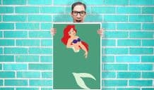 Disney Princess Little Mermaid Ariel Art - Wall Art Print Poster   -  Poster Geekery