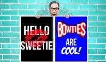 Doctor Who River Song Hello Sweetie and Bow ties are cool set of 2 Art - Wall Art Print Poster Pick A Size - Tv Art Geekery
