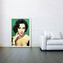 Elizabeth Taylor (Liz), Decorative Arts, Prints & Posters, Wall Art Print, Poster Any Size - Black and White Poster