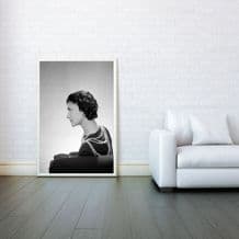 Fashion Designer, Gabrielle Coco Bonheur Chanel, Prints & Posters, Wall Art Print, Poster Any Size - Black and White Poster