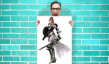 final fantasy XIII-2 Lightenin Art - Wall Art Print Poster   -  Quote Art Geekery