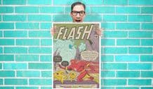 Flash DC Comic Art - Wall Art Print Poster Any Size - Comic Art Geekery