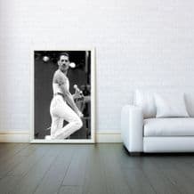 Freddie Mercury Mosaic, Rock Band Queen, Decorative Arts, Prints & Posters,Wall Art Print, Poster Any Size - Black and White Poster