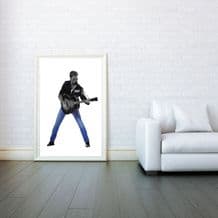 George Michael, Musician Singer Songwriter, Decorative Arts, Prints & Posters, Wall Art Print, Poster Any Size - Black and White Poster