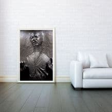 Han Solo, Han Solo Frozen in Carbonite , Star Wars, Prints & Posters,Wall Art Print, Poster Any Size - Black and White Poster