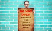 Harry potter Cupboard Do not Open Sign Art  - Wall Art Print Poster   - Geekery Art Geekery