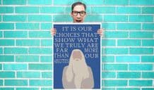 Harry Potter Dumbledore quote Art Pint - Wall Art Print Poster Pick A Size - Movie Art Geekery