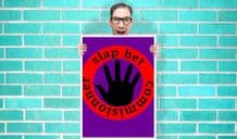 How i Met Your Mother slap bet commisioner Art Pint - Wall Art Print Poster   - Purple Geekery