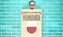 I Enjoy A Glass Of  Wine Each Night Witty Comeback and Flawless Dance Moves Art - Wall Art Print Poster Pick A Size - Typography Art Geekery