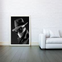 Invisible Man, Movie Art , Prints & Posters,Wall Art Print, Poster Any Size - Black and White Poster