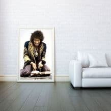 Jimi Hendrix, Decorative Arts, Prints & Posters, Wall Art Print, Poster Any Size - Black and White Poster