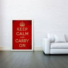 Keep Calm and Carry On, Decorative Arts, Prints & Posters, Wall Art Print, Poster Any Size - Black and White Poster
