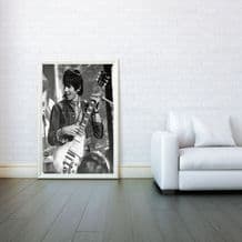 Keith Richards, Rolling Stones Mosaic, Digital Illustration Giclee Art Print Mixed Media, Prints & Posters, Wall Art Print,Any Size