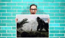 King Kong Art Work - Wall Art Print Poster   - poP aRT Geekery