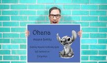 Lilo and Stich - Ohana - Wall Art Print Poster   Geekery
