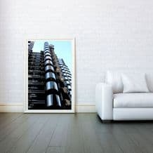 Lloyd's of London, Lloyd's Building, Decorative Arts, Prints & Posters, Wall Art Print, Poster Any Size - Black and White Poster