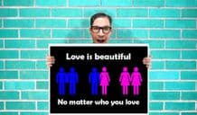 Love in beautiful pride Art - Wall Art Print Poster   - Geekery Art Geekery
