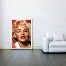 Marilyn Monroe Color Face, Decorative Arts, Prints & Posters, Wall Art Print, Poster Any Size - Black and White Poster