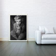 Marilyn Monroe, Makeup Time, Decorative Arts, Prints & Posters, Wall Art Print, Poster Any Size - Black and White Poster