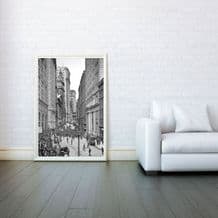 New York 1900s, Decorative Arts, Prints & Posters, Wall Art Print, Poster Any Size - Black and White Poster