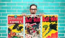 Old Batman DC Comic Collection of 3 Art Work - Wall Art Print Poster Pick A Size -  Comic Art Geekery