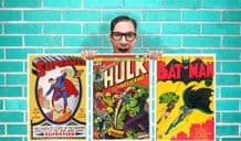 Old Batman Superman Hulk Marvel DC Comic Collection of 3 Art Work - Wall Art Print Poster -  Quote Art Geekery