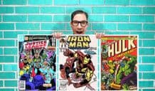 Old Justice league Iron Man Hulk DC Marvel Comic Collection of 3 Art Work - Wall Art Print Poster 16 x11 Inch -  Quote Art Geekery