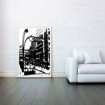 Paris Mtro, Decorative Arts, Prints & Posters, Wall Art Print, Poster Any Size - Black and White Poster