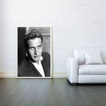 Paul Newman - Prints & Posters, Decorative Arts , Wall Art Print, Poster Any Size - Black and White Poster