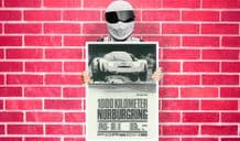 Porsche 1000 Kilometer Nurburging Art - Wall Art Print Poster   - Racing Sport Car
