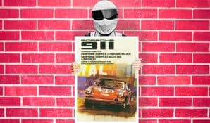 Porsche 911 1966 Art - Wall Art Print Poster   - Racing Sport Car