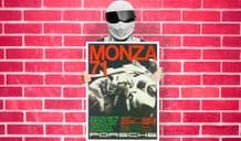 Porsche Monza 71 Art - Wall Art Print Poster   - Racing Sport Car