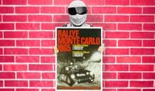 Porsche Rallye Monte Carlo 1965 Art - Wall Art Print Poster   - Racing Sport Car