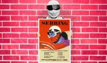 Porsche Sebring International Raceway Florida Art - Wall Art Print Poster   - Racing Sport Car