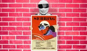 Porsche Sebring International Raceway Florida Art - Wall Art Print Poster   - Racing Sport Car
