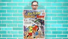 Robin kid flash and aqualad DC Comic Art Work - Wall Art Print Poster   - poP aRT Geekery