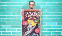 Silver surfer and spiderman Marvel Avenger Comic Art Work - Wall Art Print Poster Pick A Size - Comic Art Geekery