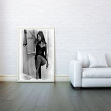 Sophia Loren, Mosaic, Sexy Decorative Arts, Prints & Posters,Wall Art Print, Poster Any Size - Black and White Poster