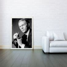 Steve McQueen, Decorative Arts, Prints & Posters, Wall Art Print, Poster Any Size - Black and White Poster
