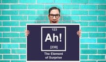 The Element of surprise Ah Art Pint - Wall Art Print Poster   - Purple Geekery