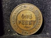Australia, One Penny 1921, F, AG009