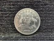 Australia, Silver (.925), Threepence 1920 M (Scarce), AF, OL166