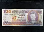 Barbados, 20 Dollars 1997, F, BKN381