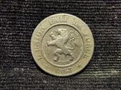 Belgium, 10 Centimes 1863, VF, SP289