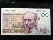 Belgium, 100 Francs 1982-94, VG, BKN335