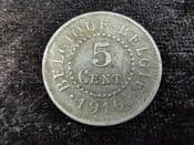 Belgium, 5 Centimes 1916, VF, JO551